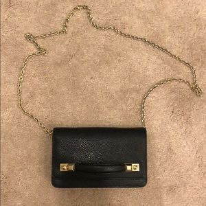 Black and gold clutch or cross body